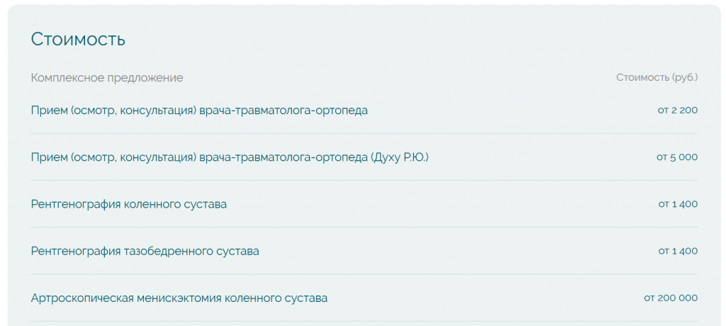 Сайт клиники Совмена