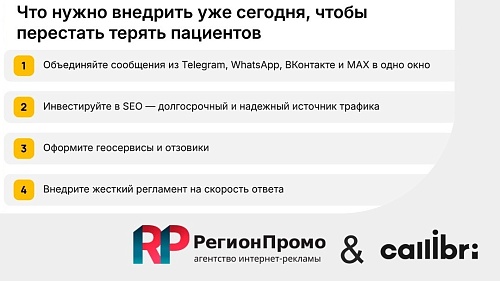 Посетили онлайн-конференцию Callibri «Медицинский маркетинг: источники трафика и тренды»